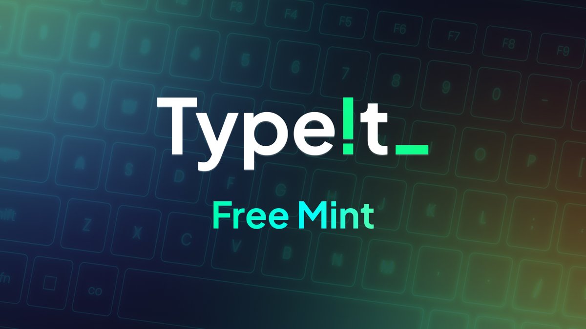 typeit_'s tweet photo. The first phase of our free mint event with @Element_Market and @okxweb3  has ended! 

If you won a #whitelist spot, you can proceed to our website, connect your wallet and mint an exclusive Keyboard Theme #NFT! ⌨️

➡️Free Mint Now: https://t.co/C5IF5P2F7v https://t.co/YVmF0wBD6U