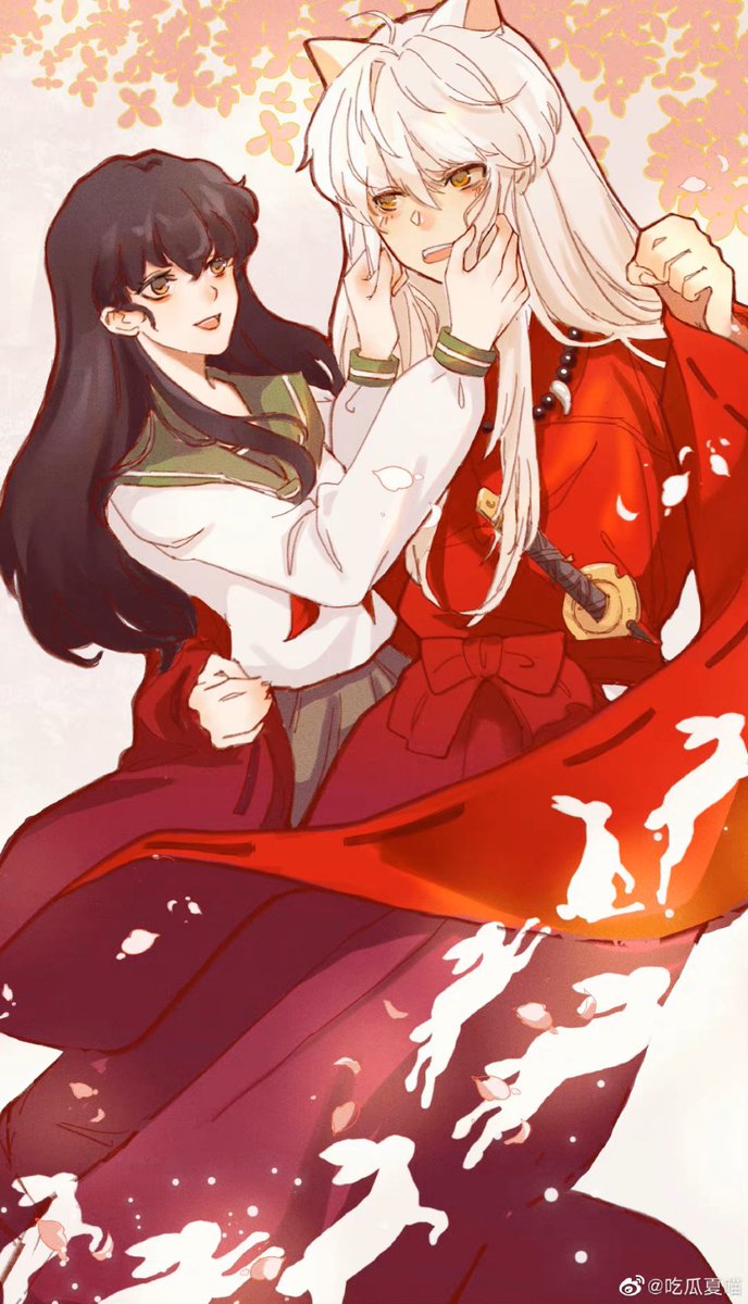 #InuKag #犬薇
#犬夜叉 #inuyasha
#かごめ #kagome
【中国画师作品，已取得授权转载】

🍑捏捏脸(´▽`ʃƪ)
🍓画师：吃瓜夏喵
🍒微博链接：m.weibo.cn/7578635895/485…
