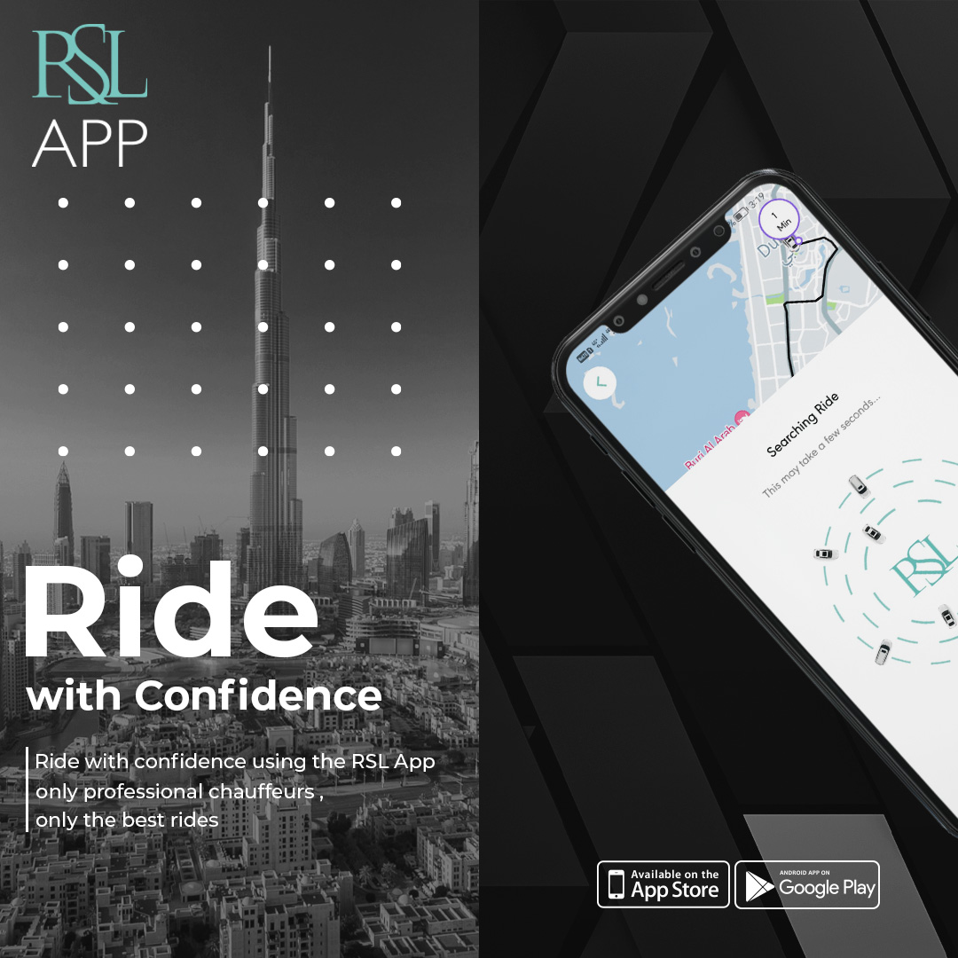 RSL_App's tweet photo. Ride with confidence using the RSL App - only professional chauffeurs, only the best rides 🤩
#dubai #ride #RSL_APP https://t.co/BzRRhD5Hwk