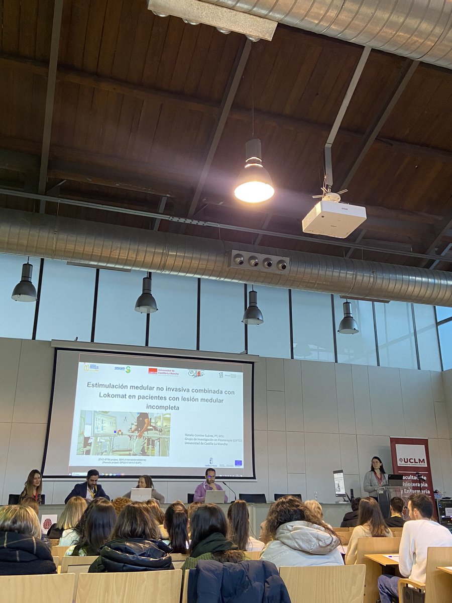 Comienza la primera primera mesa redonda con Natalia Comino hablando sobre la Estimulación Medular no Invasiva combinada con tratamiento con Lokomat.

<a href="/gifto_toledo/">Grupo Investigación Fisioterapia de Toledo - GIFTO</a> <a href="/Fafeto_UCLM/">Facultad Fisioterapia y Enfermería (UCLM)</a>