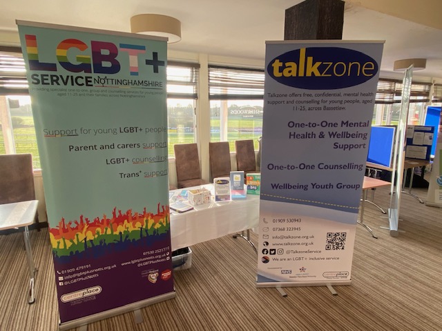 All set up for the NottAlone event at Nottingham Racecourse. Stop by and say hello if you're here. <a href="/LGBTplusNotts/">LGBT+ Service Notts</a> <a href="/NottAlone1/">NottAlone</a>