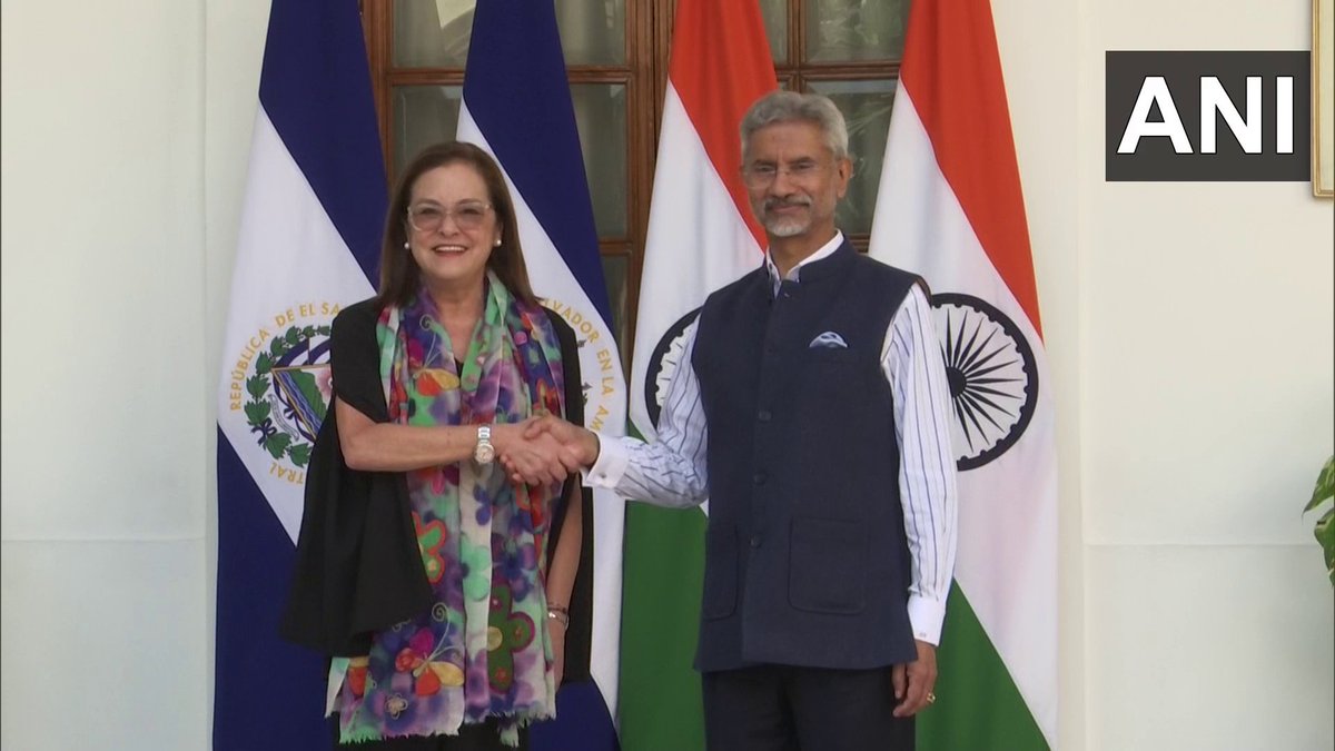Delhi | External Affairs Minister Dr S Jaishankar meets El Salvador’s Foreign Mi…