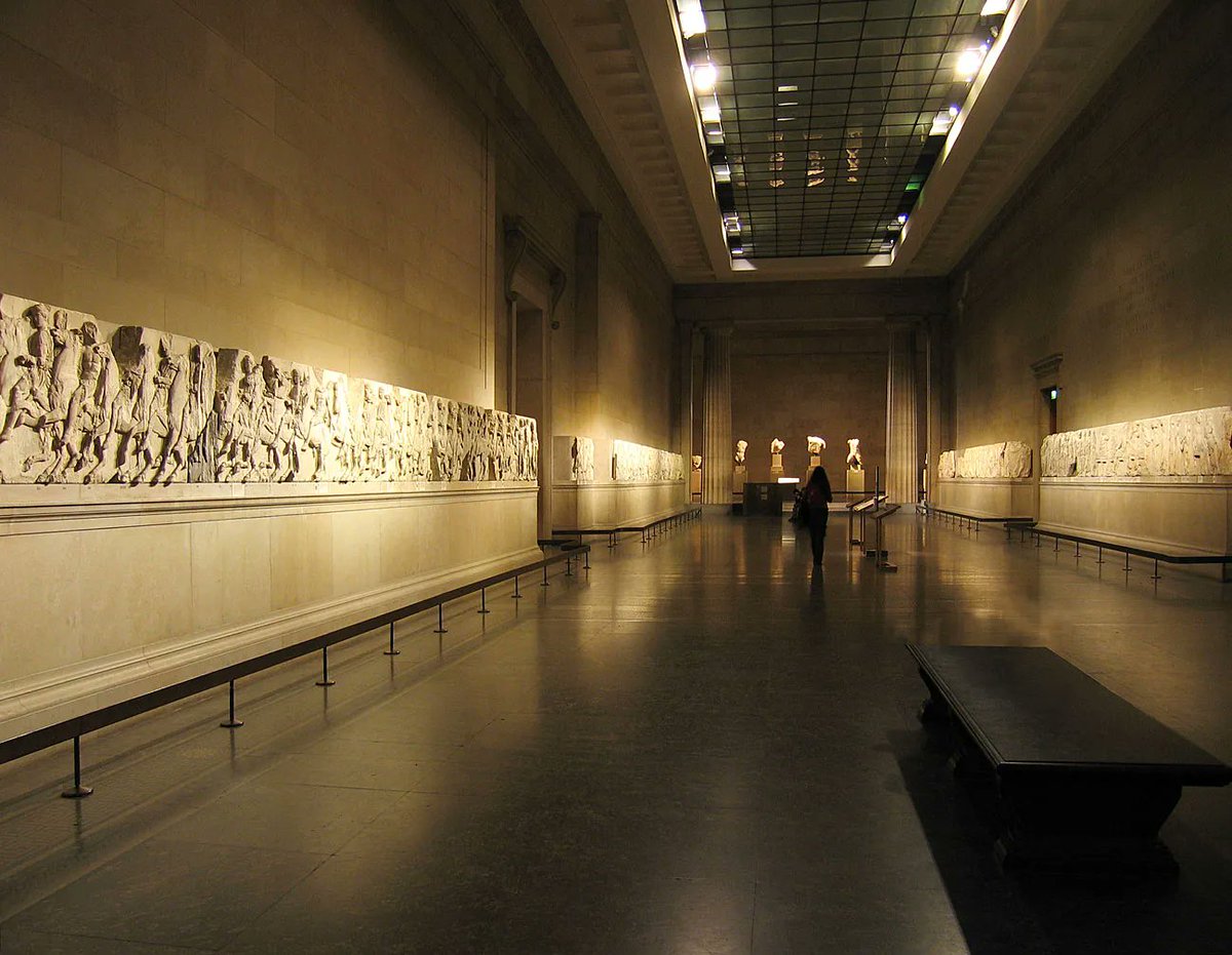 ARTIFACTStories's tweet photo. #FindsFriday

The Parthenon Marbles in the @BritishMuseum consists of 3 different types of marble sculptures from the Parthenon Temple in Athens:

- The Parthenon Frieze
- Metopes of the Parthenon
- Pedimental Sculptures of the Parthenon https://t.co/mViA6oCFxr