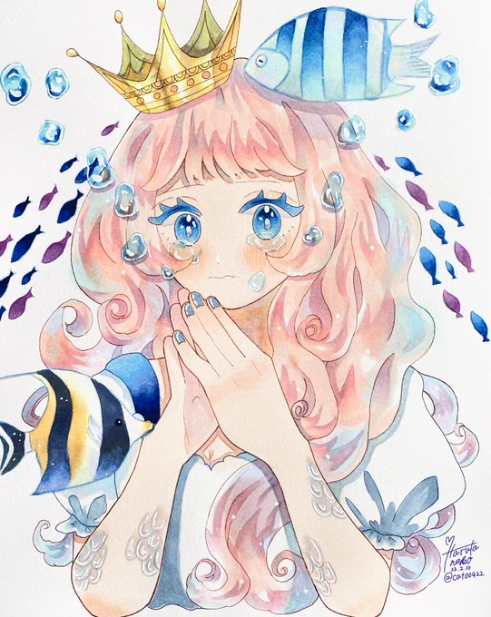 人魚の雫…#コピック 