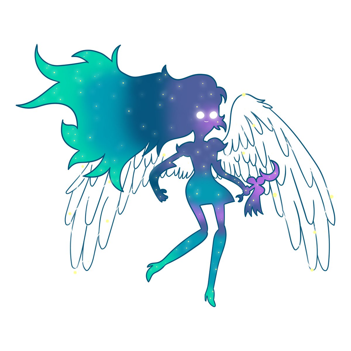 BinkyBee_'s tweet photo. 𝐀𝐝𝐯𝐞𝐧𝐭𝐮𝐫𝐞 𝐓𝐢𝐦𝐞 𝐱 𝐃&amp;𝐃

Name: 𝐄𝐥𝐞𝐚𝐧𝐨𝐫 𝐂𝐞𝐥𝐞𝐬𝐭𝐢𝐚 ☾₊∘✧
Race: 𝐀𝐚𝐬𝐢𝐦𝐚𝐫
Class: 𝐃𝐫𝐮𝐢𝐝 (𝐂𝐢𝐫𝐜𝐥𝐞 𝐨𝐟 𝐒𝐭𝐚𝐫𝐬)

(This is her starry form)

#art #illustration #digitalart #DnD  #dungeonsanddragons #DnDcharacter #AdventureTime https://t.co/LXx3atHuf0