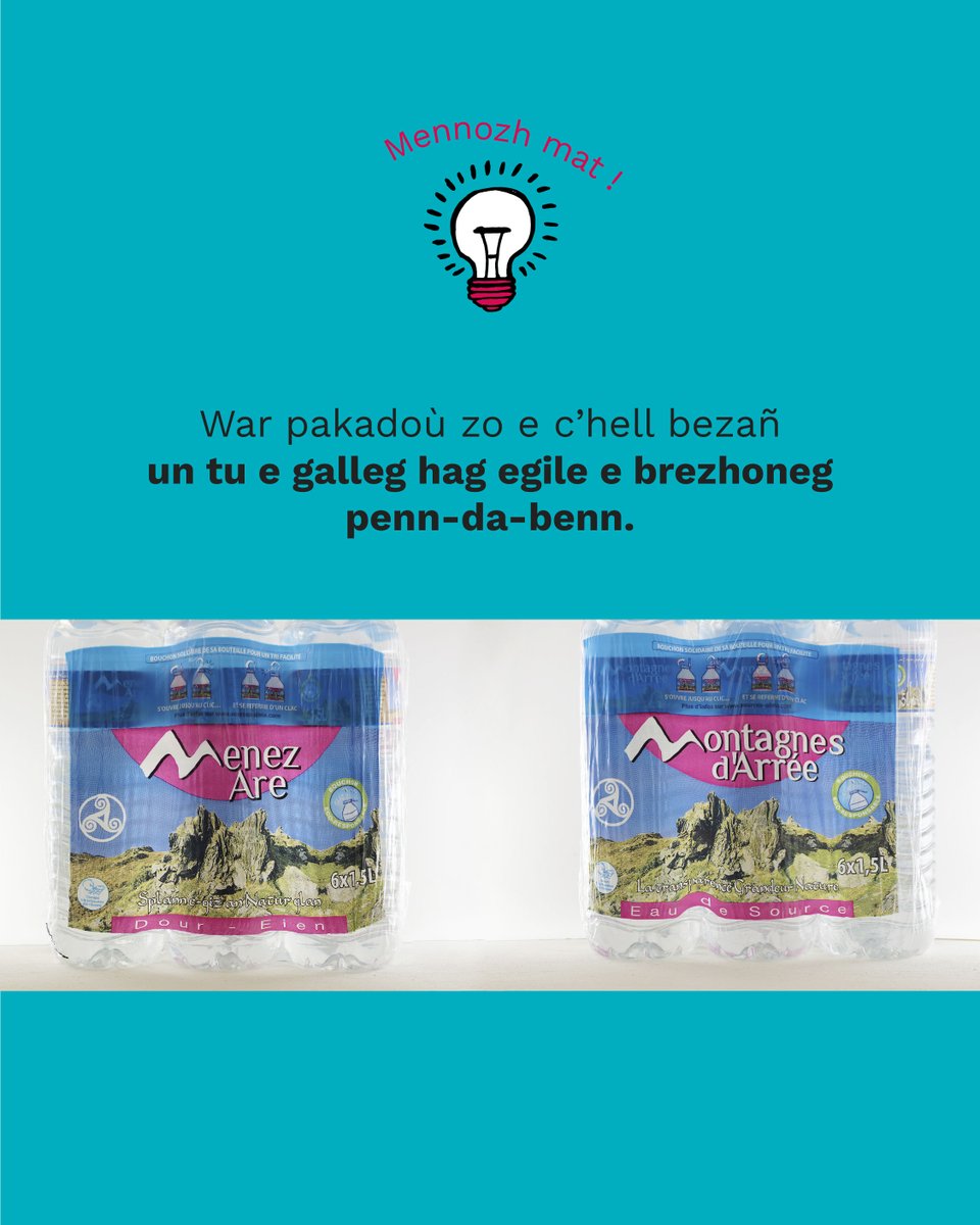 Mennozhioù a-feson evit ar brezhoneg 💡 De bonnes idées pour mettre la langue bretonne dans vos activités professionnelles 💬
🔎An holl alioù, tous les conseils sur la boîte à outils de stal.bzh : 🌐 mignoned.bzh/outils/
🙌 Hiziv : "Ur pakadurezh divyezhek"