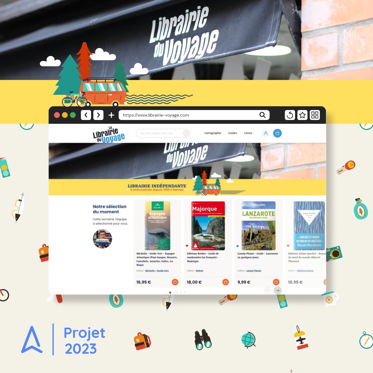 Une 3ème refonte pour La Librairie du Voyage ! 📚
Que vous ayez un voyage en perspective ou juste envie d'évasion, n'attendez plus pour découvrir le site librairie-voyage.com et naviguer vers de nouveaux horizons à travers les pages de leurs livres ! 🌍