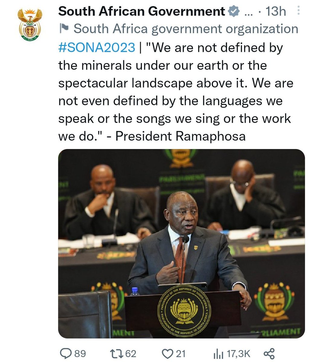 So we are defined by fake promises? This Cyril Ramaphosa is not African im sure he is cloned #StateofTheNationAddress2023