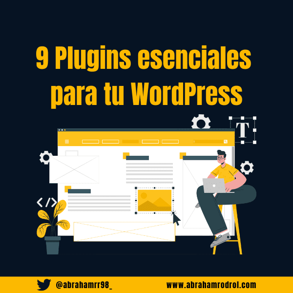 abrahamrodrol's tweet photo. 🚀 NEW POST: 9 Plugins esenciales para tu WordPress

Aquí 👉 https://t.co/PAWkfx9fXr

#WordPress #Plugins #DiseñoWeb https://t.co/CbgkxD15AV