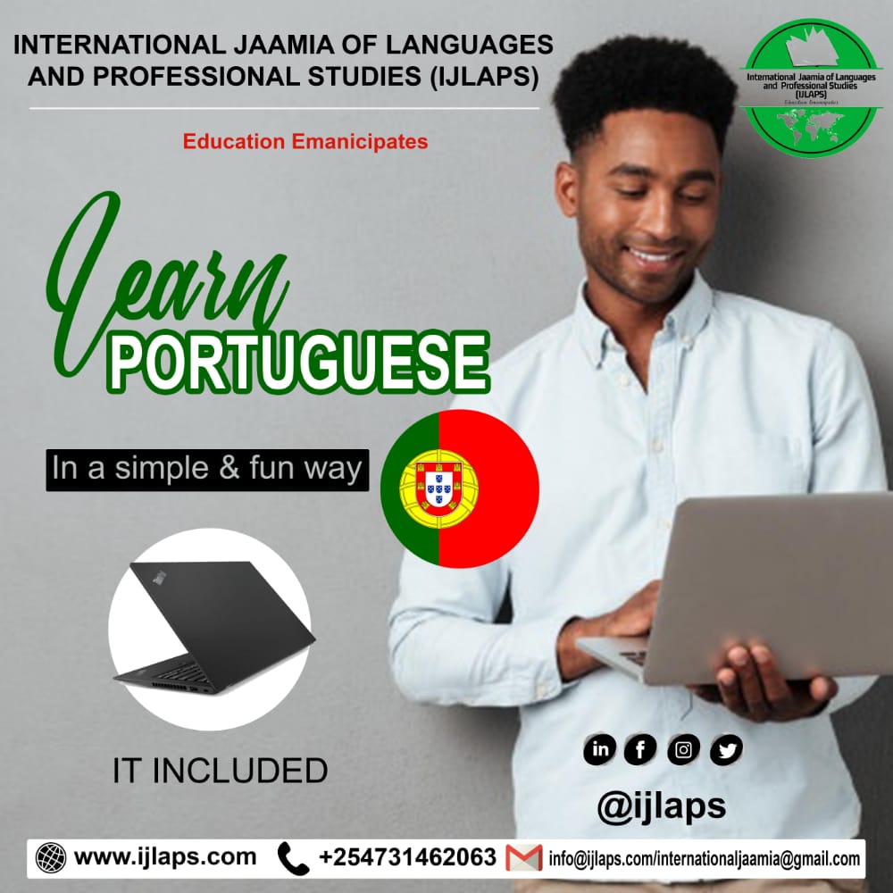 IJLAPS's tweet photo. Learn #Portugueselanguage in #Kenya through https://t.co/EHxnNBXd8e and #International Jaamia of #languages and Professional Studies #IJLAPS  for Basic 1&amp;2, Intermediate 1&amp;2 and Advanced 1&amp;2 Levels. 
 info@ijlaps.com or +254731462063(call/Whatsapp) #foreignlanguagesinKenya https://t.co/7GQQahau2r