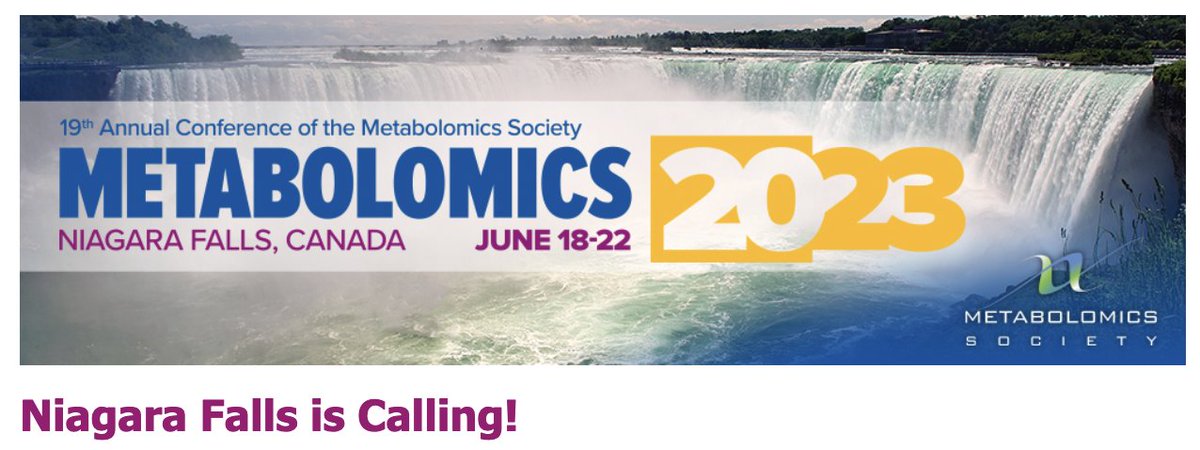 📢 Registrations open for #metsoc2023!!! Join all your #metabolomics peers for high quality scientific content and networking opportunity.

💪 @MetabolomicsSoc made the decision, even in the difficult golbal economic context, to keep fees unchanged.

👇
metabolomics2023.org/m20registration