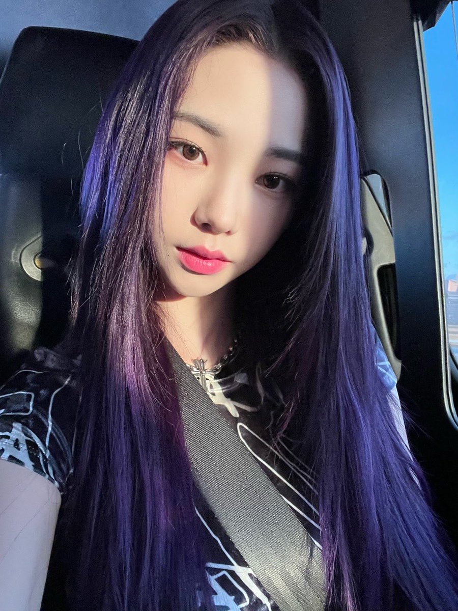 purple-haired karina 🍇💜