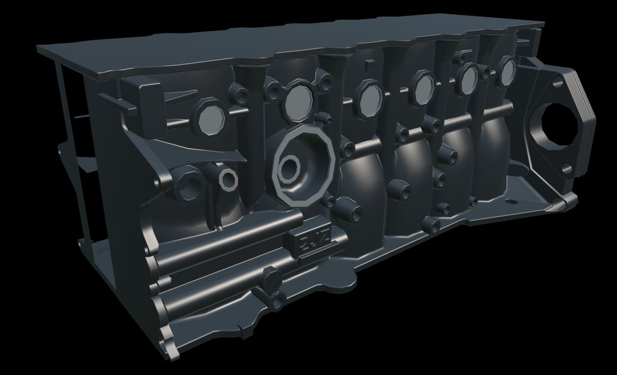 ApeBob's tweet image. #2jz #engineblock #3dmodeling #3dcg