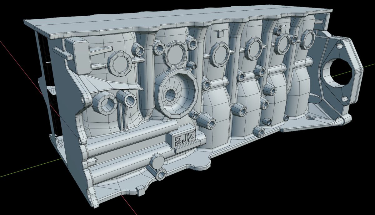ApeBob's tweet image. #2jz #engineblock #3dmodeling #3dcg