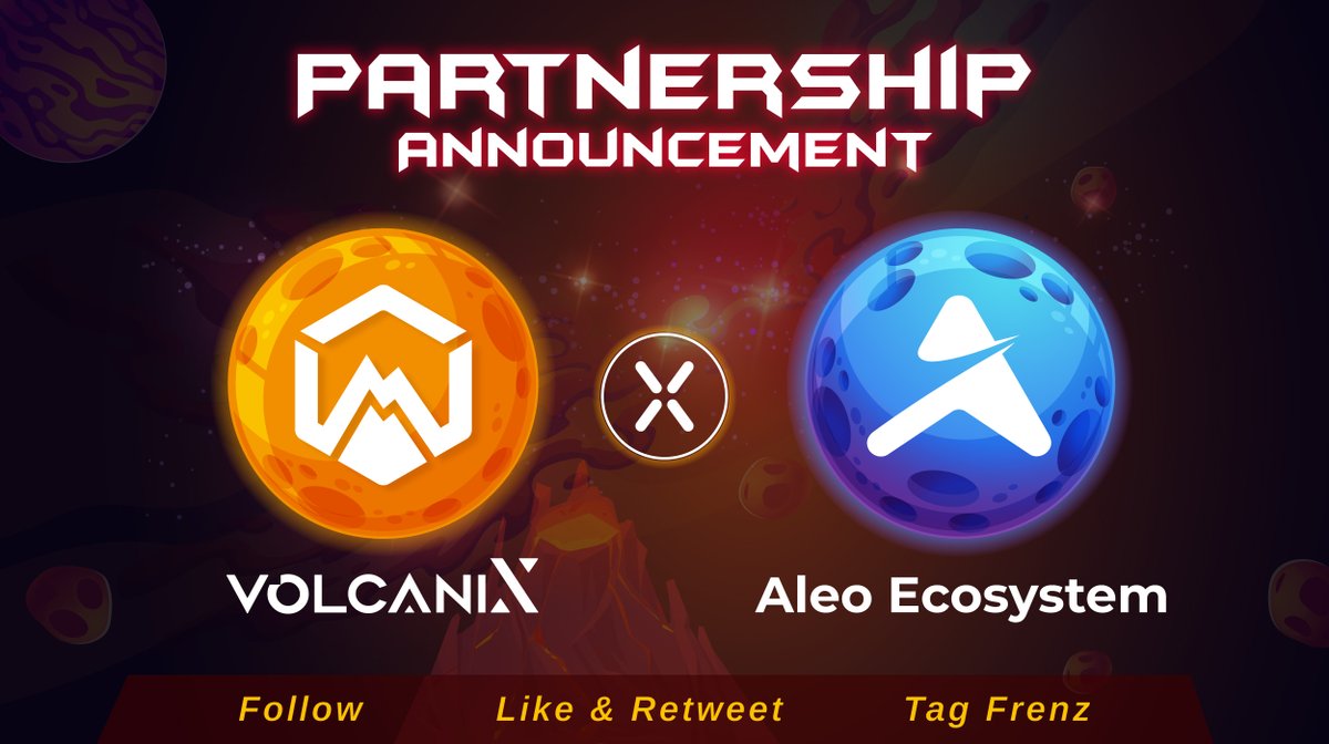 VolcaniXNFT's tweet photo. 🔥EVENT GET GIFTS FROM @VolcaniXNFT&amp; @AleoEcoNews
 🚀

✅Complete tasks on Quest3 and hold NFT for a chance to receive gifts.

📌Claim Free NFT: https://t.co/sJVcZZnHnZ

🎉Congratulations on the successful cooperation with Aleo Ecosystem

⚠️NFT is limited so do it now.
#Airdrop https://t.co/UmsYAPT5lD