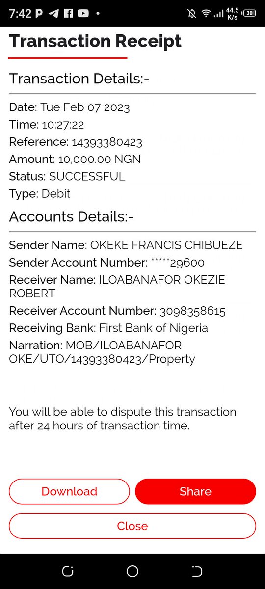 chibuez46534154's tweet photo. @UBAGroup the money I sent to the receiver has not gotten to the receiver end and has not been reversed.since February 7th 2023 . https://t.co/zljarCt6Hs