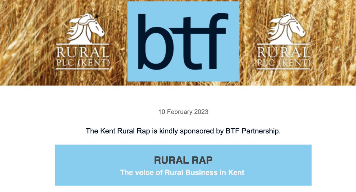 Read this week's edition of the Kent Rural Rap and sign up to receive a copy direct in your inbox mailchi.mp/216b6c2dd412/k… #rural #business #news #farming #agriculture #horticulture