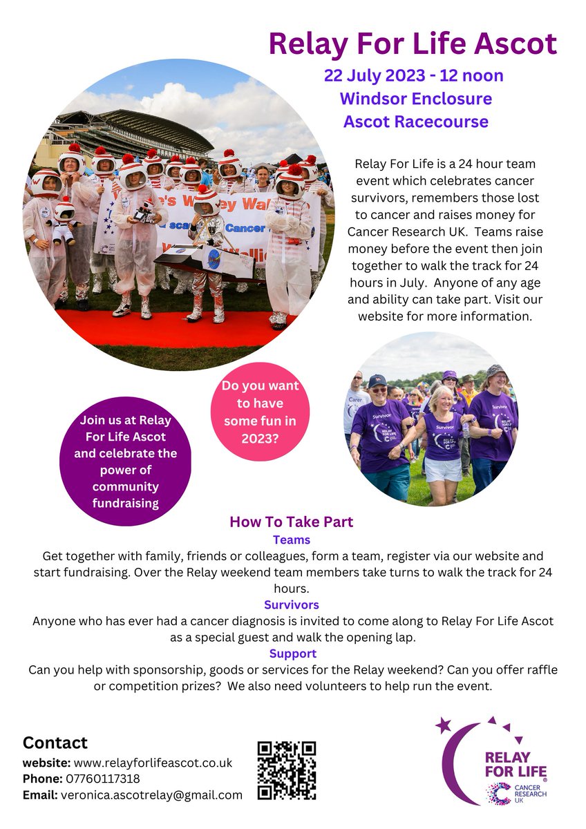Everyone can be a part of Relay For Life and join the fight to help beat cancer. 
Start a team. Bring together family, friends or colleagues. Get the kids involved. Set a team goal and lead your team to fundraising success.