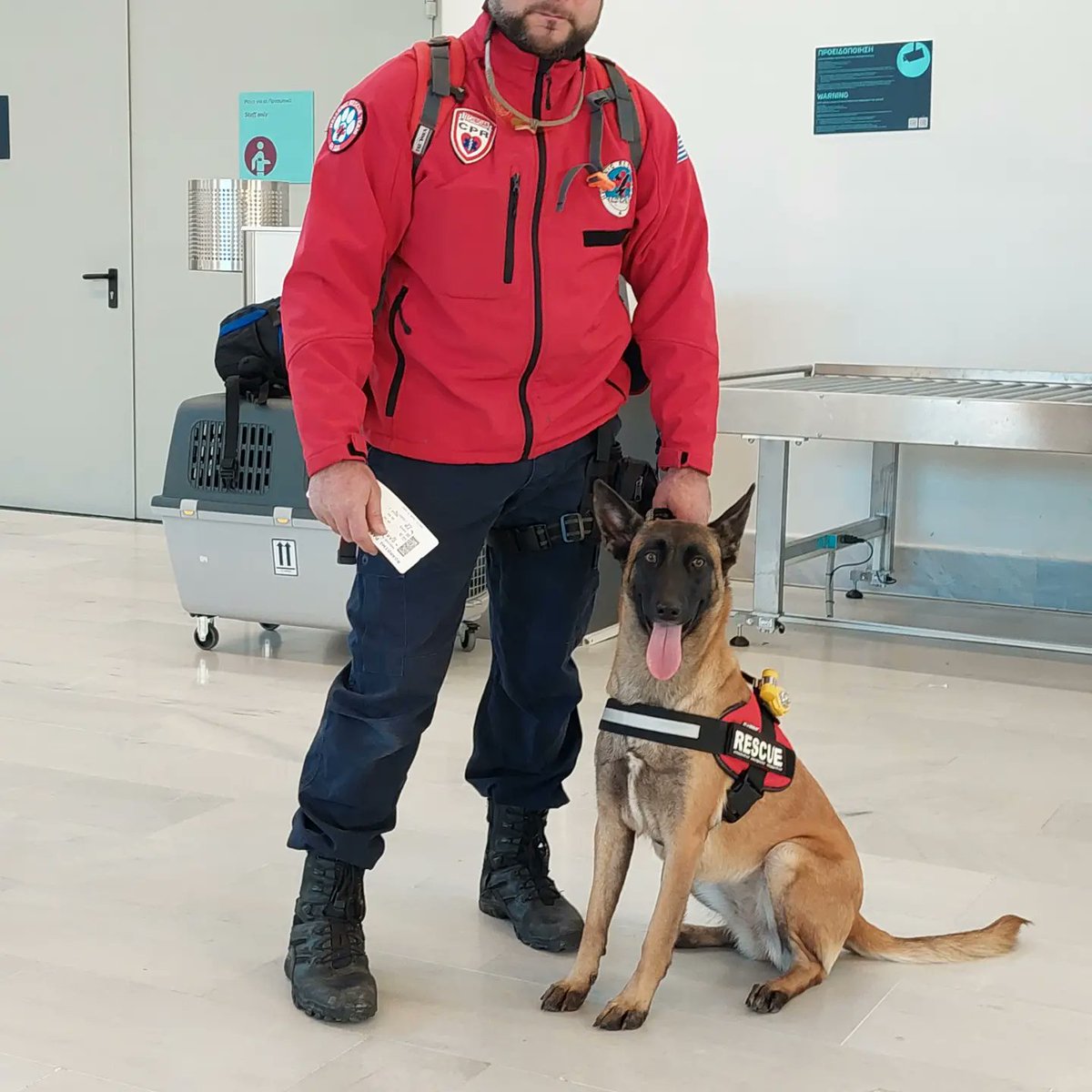 Συμμετοχή του διασωστικού μας σκύλου speedy με τον συνοδό του, στην αποστολή της Ελληνικής Ομάδας Διάσωσης, στις πληγέντες περιοχές της Τουρκίας.