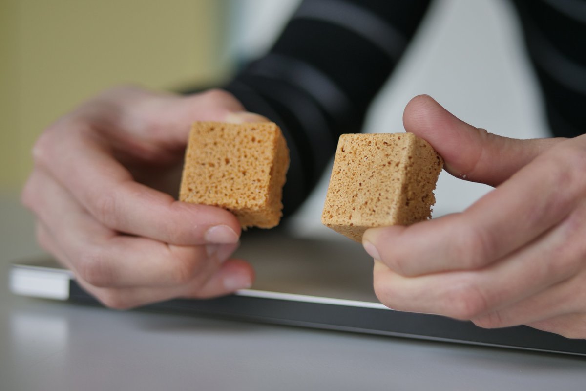 SwissD1VER's tweet photo. New eco-foam @SwissD1VER packaging insert in development with @ETH_en start-up #GROAM

Groam transform agricultural bio-mass waste into biodegradable foam

Striving to make the D1VER as sustainable as we can 🇨🇭🤿🌏

#ETH #Zurich #Switzerland #Swiss #Diver #Watch https://t.co/lWu8TtBogH