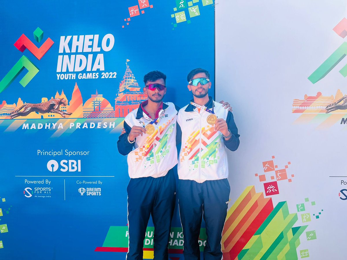 Congratulations to Sumit Kumar Swain &amp; Ravi Bedwal from #Odisha on winning Gold in rowing at #KheloIndiaYouthGames in Madhya Pradesh. Best wishes!