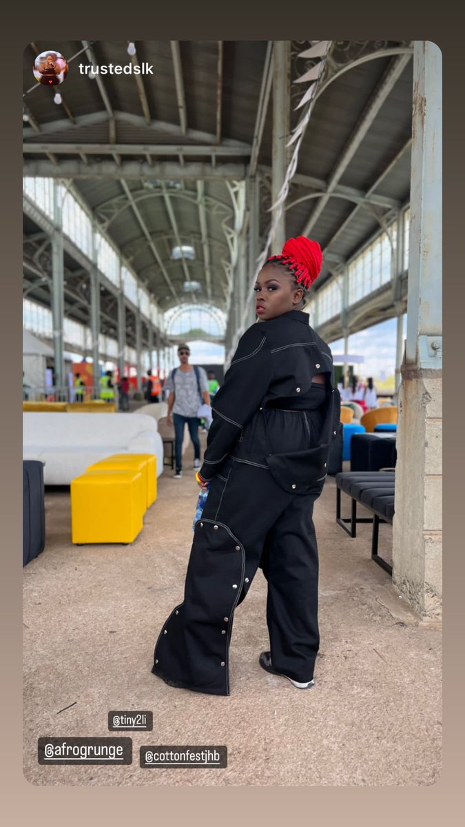 afrogrunge's tweet photo. We dressed TrustedSLK in this collabo piece with Cape Town based stylist Tiny2li for @CottonFestJHB https://t.co/lIwqe9TrSY