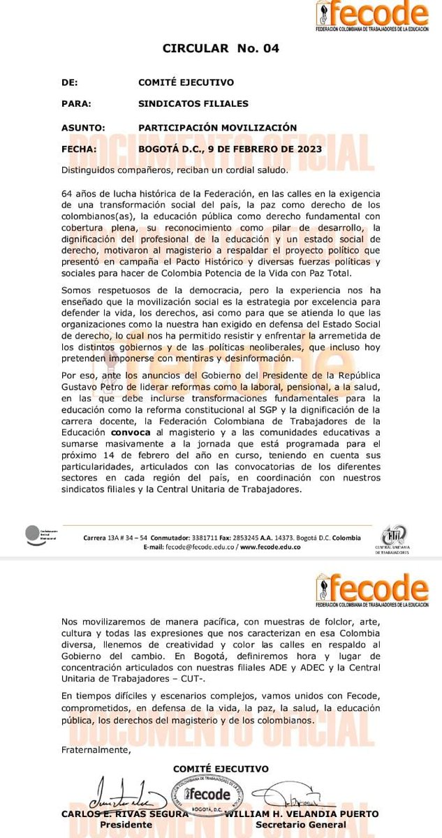 lichyguerra's tweet photo. Con que cara fecode llama aun paro si ellos apoyaron fuertemente la campaña del cambio  que rápido se dio el divorcio pero son errores que trae consecuencias y toca pagar la novatada. Si ustedesbno cambian no busquen que otro lo haga. @fecode https://t.co/tVpwv6dDhc