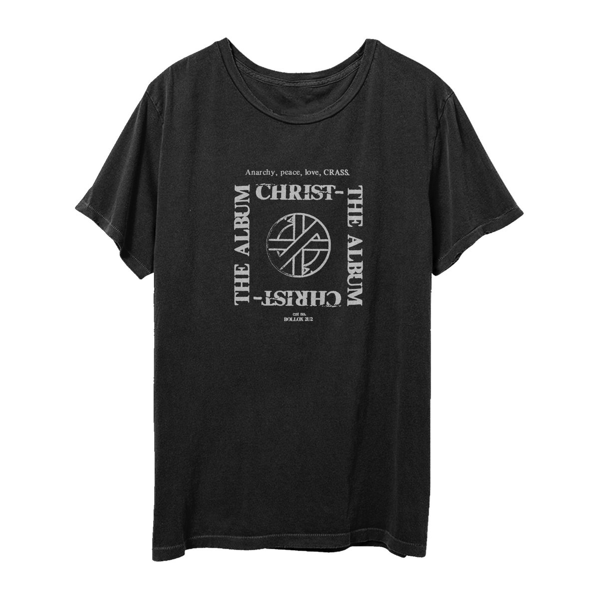 steveigs's tweet photo. All our t-shirts have the Ignorant label and are organic, ethical &amp; climate neutral. Designed by Flesh and Bone Design and printed by #carryonscreening using solar powered energy.
#davidking designed the Crass symbol. 
https://t.co/Sgro1QVRg2 https://t.co/o9RK349gQR