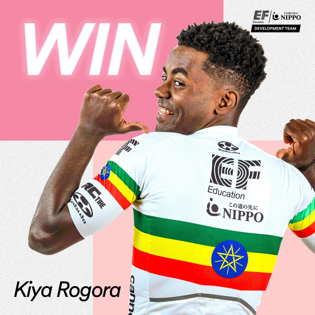 African Continental Championship Winner ITT U23 - our very own Kiya Rogora🥇 #efeducationfirst #efeducationeasypost #teamnippo #nippo #ucicontinentalteam #uciteam #ridecannondale  #northwave #ogkkabuto #irctire #protouchstaff