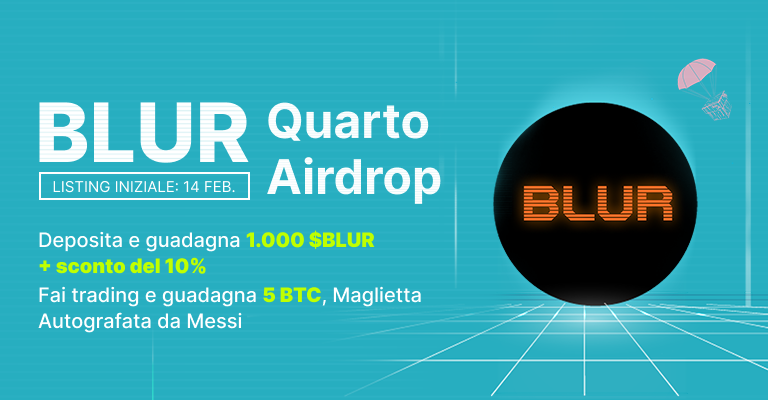 🤩Listing iniziale con $BLUR

💰In palio un totale di oltre $180.000 in BLUR &amp; BGB, 5 BTC e una maglia firmata da Messi!

Maggiori informazioni👇
bitget.com/it/support/art…