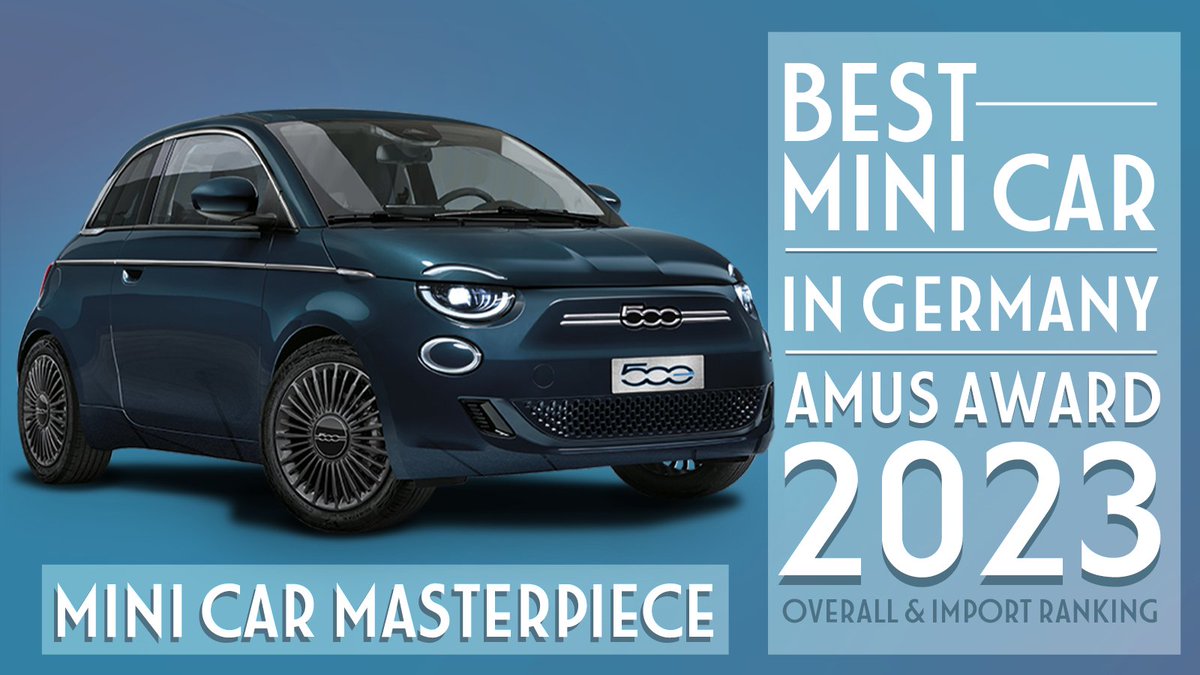 fiat's tweet photo. Double win for the New 500! 🎉 Voted the best Mini-Car by Auto Motor Und Sport readers in overall and import rankings. Thanks to German car fans for their trust!
Discover more: https://t.co/3eajfCn8Ln https://t.co/TAImc9BLya