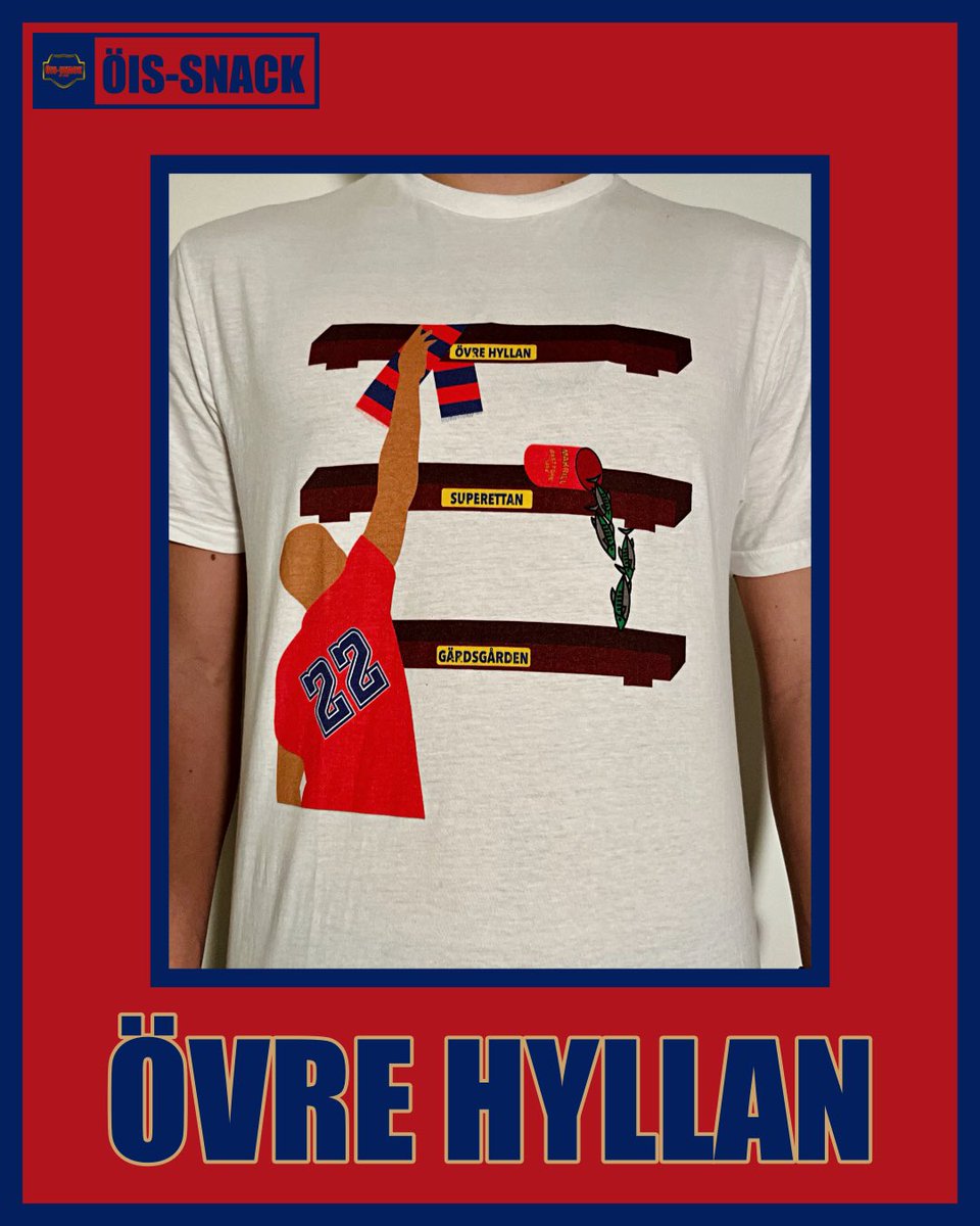 oissnack's tweet image. 🚨 ”ÖVRE HYLLAN” UTE NU! 🚨

Nu finns vårt nya merchmotiv ”Övre Hyllan” ute till försäljning. Vi kör också 25% RABATT på alla motiv, bara idag. Ni hittar merchen via länken i vår bio eller på oissnack.se! Trevlig helg! ❤️💙