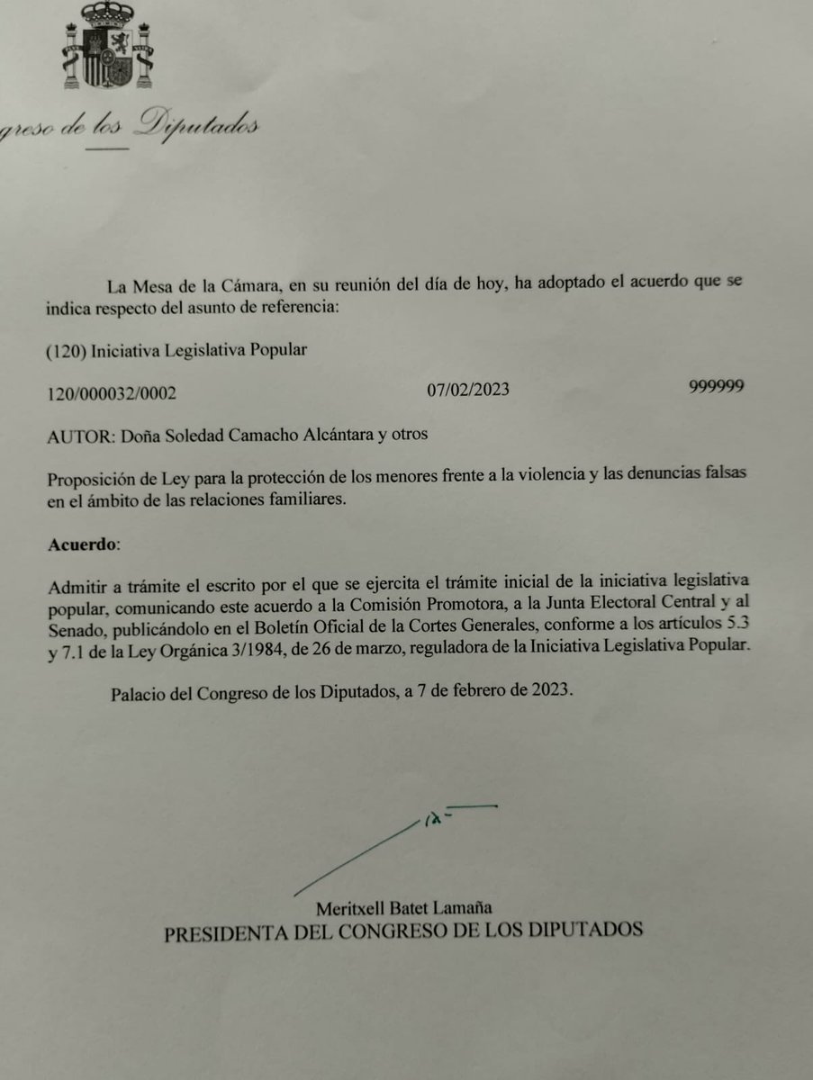 Macarena_Olona's tweet photo. 🔥🔥🔥🔥🔥🔥🔥🔥
Se admite a trámite la #ILPIgualdad. ¿Es un logro? En esta Legislatura se han presentado 32. Solo han pasado 7. Una de ellas esta esperanza para los hijos huérfanos de padres vivos. Por denuncias falsas. Empieza la carrera. Objetivo: 500.000 firmas. https://t.co/QoYoH1ewXp