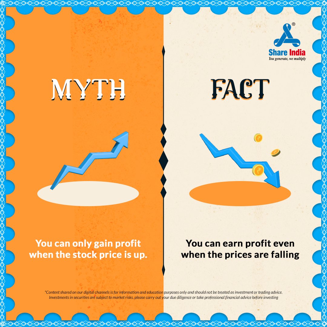shareindiasec's tweet image. Ek sach se bahut kuch badal sakta hai. Stop believing in random myths and start learning to trade with Share India. 

#IndiaKaApnaTradingPlatform #ShareIndia #ShareMarket #Trading #fintwit
