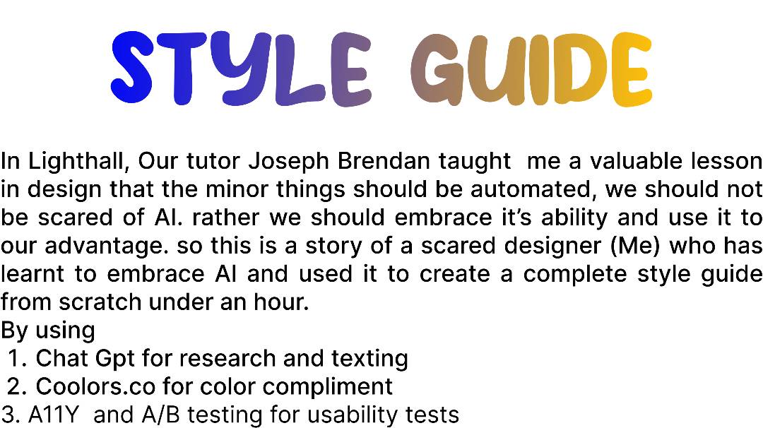 Demi__G0D's tweet image. This morning,In class by @Joe_brendan_ and what stuck with me was him saying we don't have to be afraid of AI and we can use the A.I to our advantage. I created style guide with A.I in far less than it would take me normally

drive.google.com/file/d/1IMqbhr…

#thinksmart and #workmore