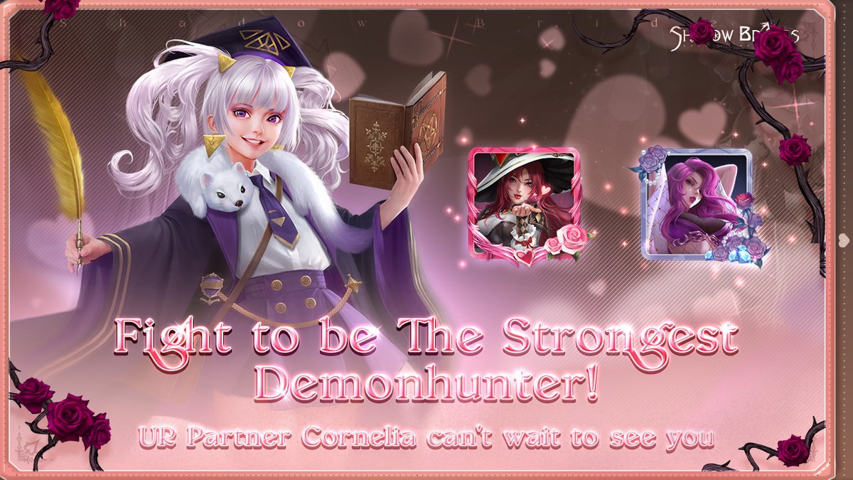 Shadow_Brides's tweet image. #ShadowBrides #Valentines #TheStrongestDemonhunter

In the mysterious Lemuria Continent,🌊
Everyone dreamed to be The Strongest Demonhunter.🦸🏻‍♂️

The one with endless treasure🌟
The one owns NEW UR Candy Magician...🍬

This time, will you be the chosen one?🩸

⏰Feb. 13 - Feb. 19