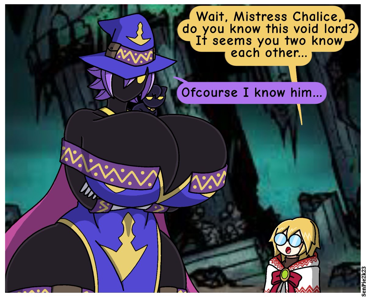VeryKinkyPie's tweet photo. The void lord and the grumpy black mage
.
Chalice the Black Mage, Void Lord, Lucy the void cat and Juliette the White Mage by Me 
#myart #oc #blackmage #voidlord #voidcat #whitemage https://t.co/i5gdpAQeoO