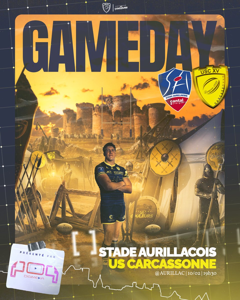 us_carcassonne's tweet photo. 🔥 𝗝𝗢𝗨𝗥 𝗗𝗘 𝗠𝗔𝗧𝗖𝗛 🔥

🎯 Ramener des points à Carcassonne 

Stade Aurillacois ⚔️ US Carcassonne 

⌚️ 19h30

📍Stade Jean Alric 

📺 Rugby+

#SAUSC 
#DéfendreNosCouleurs https://t.co/nbJWx2tcZj