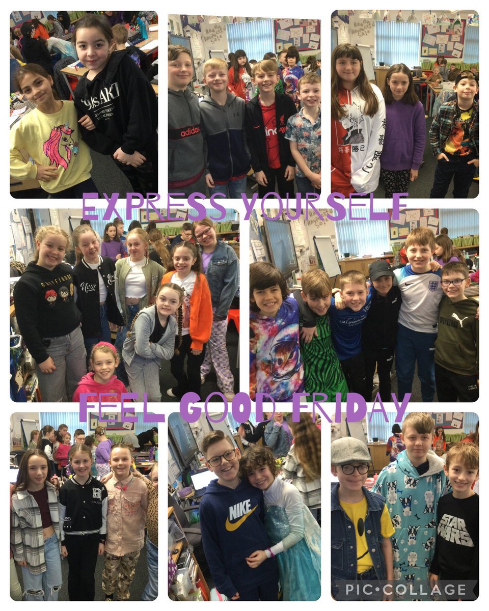 HBJSCH63's tweet photo. Today in 5L the class had the opportunity to express themselves for, ‘Feel Good Friday!’Look at all of those happy faces 😬
#HBJSPSHE
#childrensmentalhealthweek2023 https://t.co/Lhz5CCHWUD