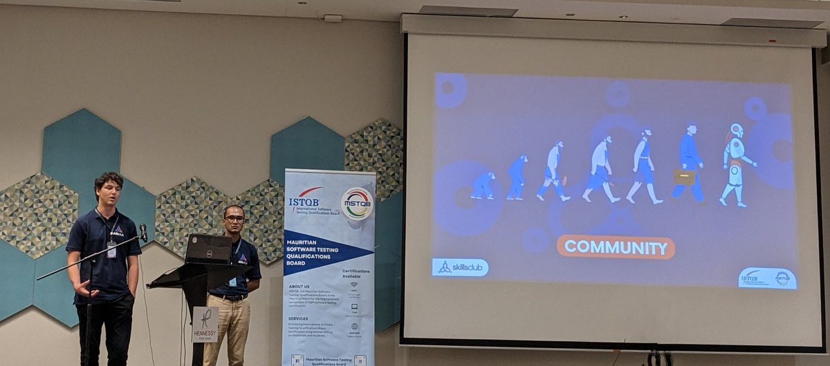 JKirstaetter's tweet photo. Community of testers... SkillsClub
Getting an introduction to this global community. Spoke with the product manager yesterday already, cool concept. #TestCon Mauritius https://t.co/PxW4GPnPoH