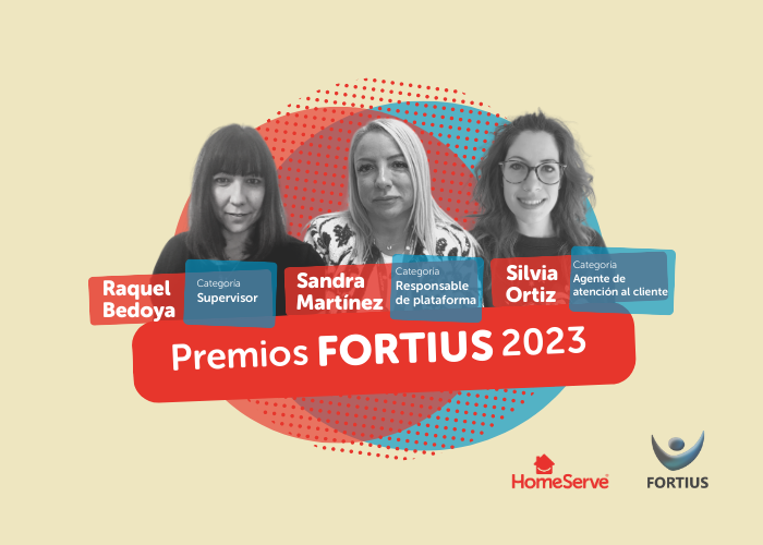 Nuestras compañeras finalistas en los <a href="/PremiosFortius/">Premios Fortius</a>. ¡Mucha suerte! 

➡️ Sandra Martinez  | #SMartínezHomeServeFortius2022

➡️ Silvia Ortiz  | #SOrtizHomeServeFortius2022

➡️ Raquel Bedoya  | #RBedoyaHomeServeFortius2022