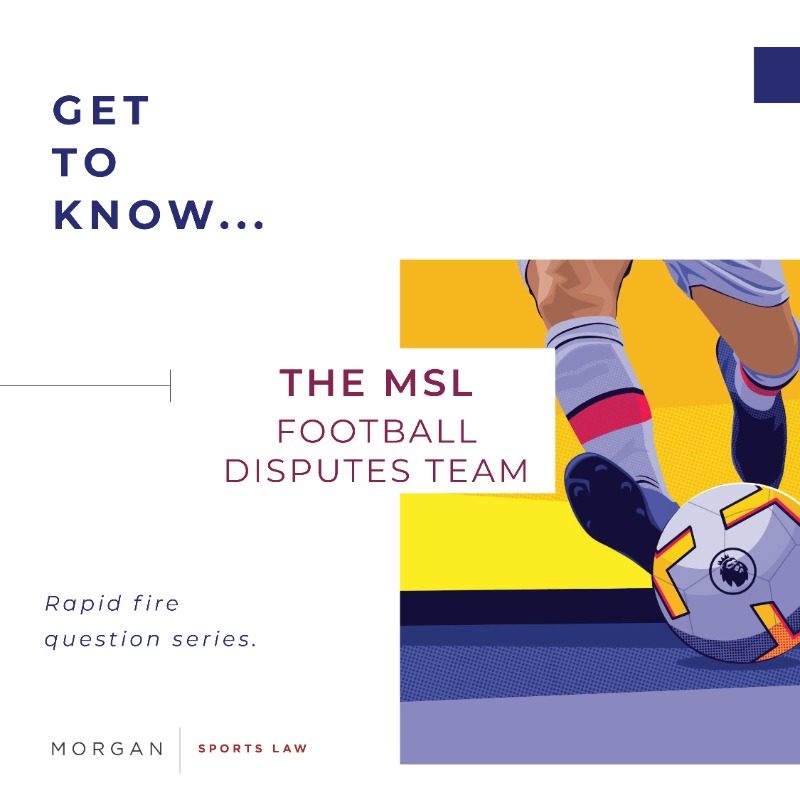 MorganSportsLaw's tweet photo. In our latest ‘get to know’ edition, meet our newly expanded Football Disputes team.

Find out what @William_MSL, @Achta_M_Saleh, Omar Ongaro &amp; @MSL_Donna said about their football law careers &amp; who their favourite team/player.

View the Football Disputes brochure via link below.