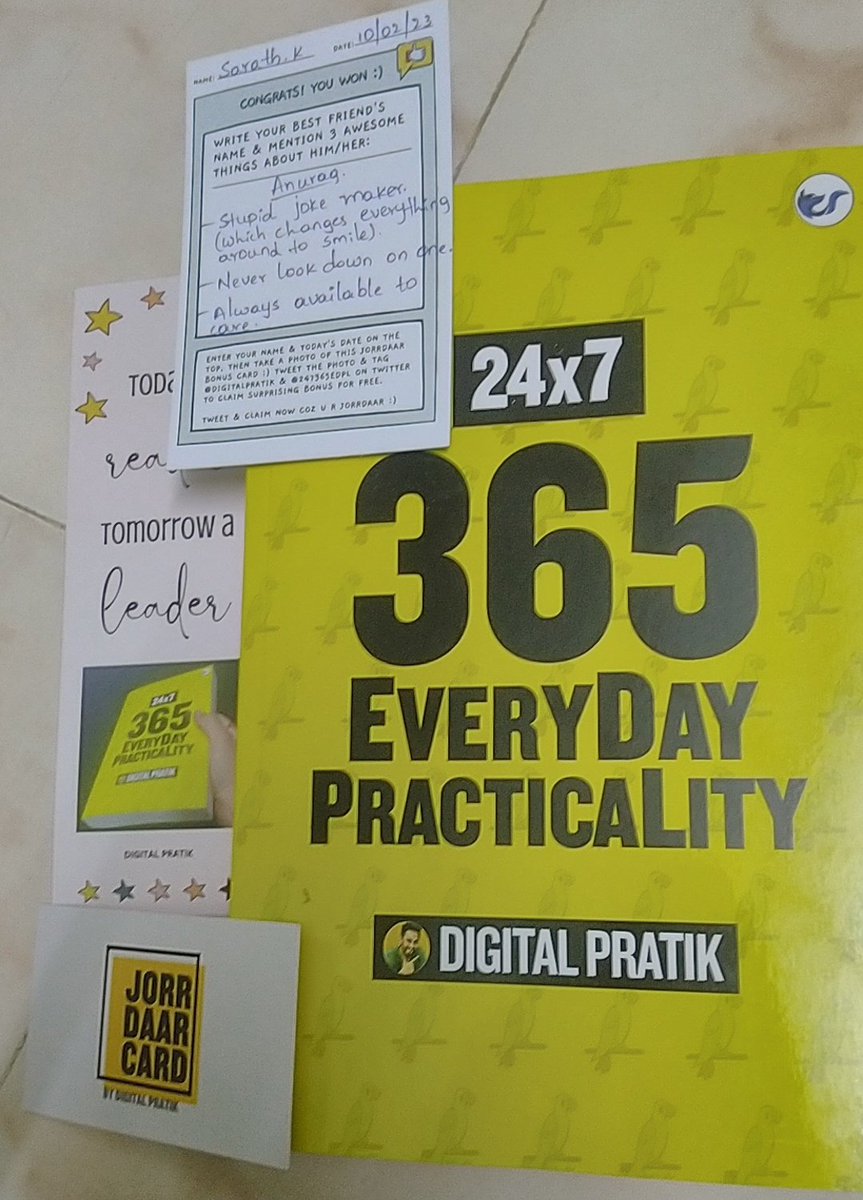 DigitalSarath's tweet photo. 2 days back received this books @247365edpl by @digitalpratik
Grateful to receive nd excited 😊 to start the read now 💕 https://t.co/KgSxPaFx7n