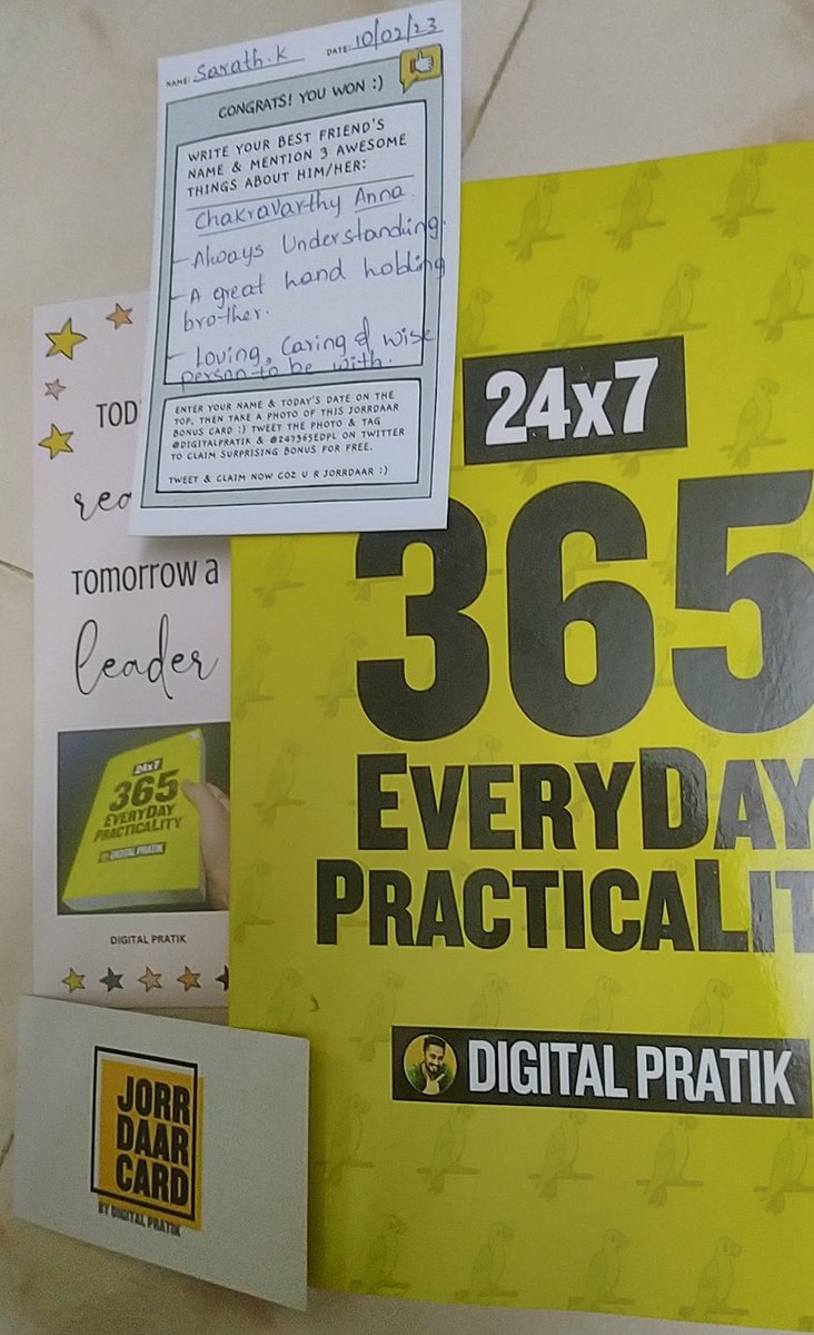 DigitalSarath's tweet photo. 2 days back received this books @247365edpl by @digitalpratik
Grateful to receive nd excited 😊 to start the read now 💕 https://t.co/KgSxPaFx7n