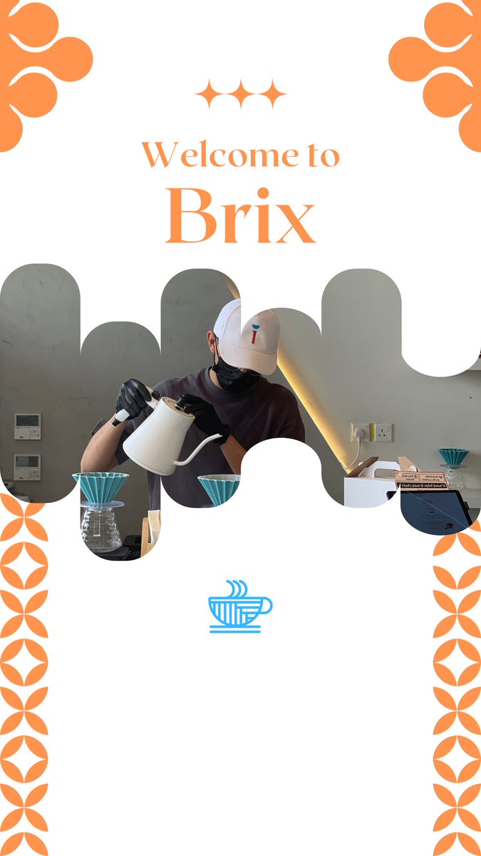 OfficialBrixsa's tweet photo. جمعة جامعة في #بريكس 
حياكم الله من الساعة ١ ظهرًا حتى الساعة ٢ بعد منصف الليل 🧡☕️ 

Brix Food&amp;Coffee | بريكس
https://t.co/f2vdd7EiwU https://t.co/8nt6zcUbX0