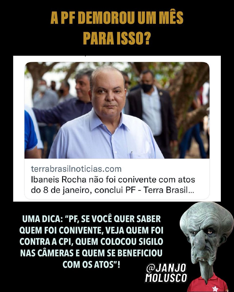 clavisbrasil's tweet image. Isso é uma clara demonstração que a PF não mais atua com independência, mas sim, com interesses políticos. #ibaneisrocha #policiafederal #politica