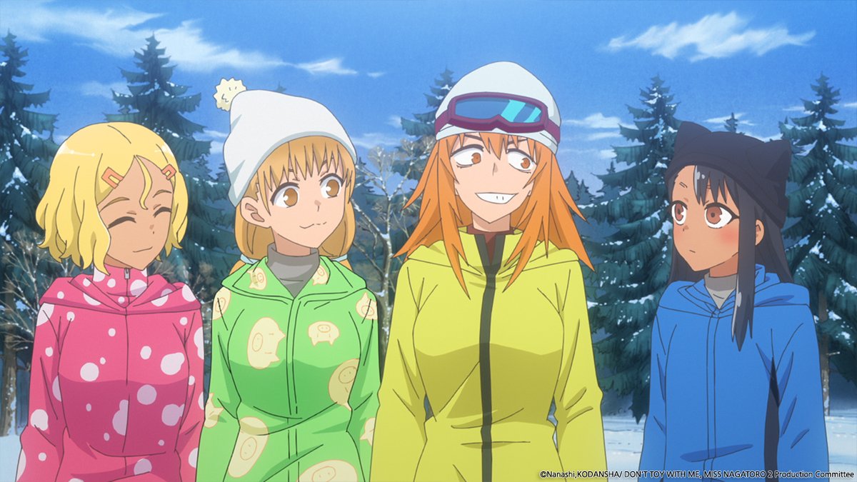 [애니플러스 2/12 23:00 방송 『괴롭히지 말아요, 나가토로 양 2nd Attack 』 7화 "선배의 활강은 역시 그런 느낌이군요"] -안경에서 콘택트렌즈로 바꾸려는...