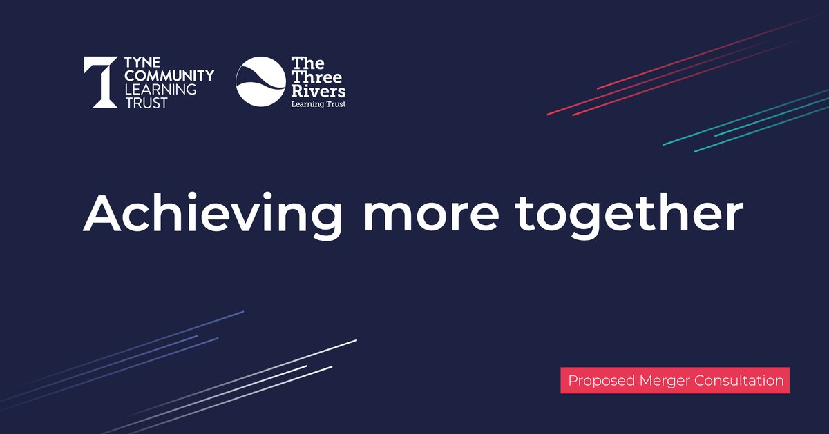 The Board of Trustees of the Three Rivers &amp; the Board of Directors of Tyne Community Trust are consulting on a proposed merger of the 2 trusts. Consultation on this proposal will run from 10 February until 17 March. 

Let us know your views &amp; find out more bit.ly/3HNRLCg