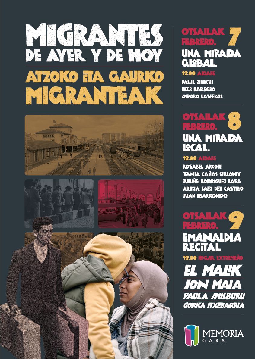 MemoriaGara's tweet photo. «¿Cuánto tiempo tiene que llevar una persona aquí para que la consideremos de aquí?»

#MigranteakAtzoEtaGaur #Jardunaldiak

🌏Migrantes de ayer y de hoy

📸Argazki galeria
📽️"Un Lugar en el Mundo" (Jon Maia &amp; Ehl Malik)

📸+📽️ #MemoriaGara⤵️
https://t.co/nCyC4deEe9 https://t.co/C3iKiN0uBv