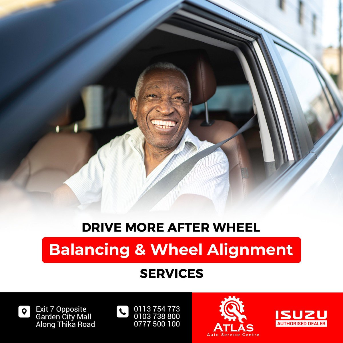 Proper wheel balancing and alignment can lead to a smoother ride, less tire wear, and reduced strain on the drivetrain.

Visit us today for all your tire needs.

#wheelbalancing #wheelalignment #tyreservice #carservices #carservicecenter #wheelin #tyrechange #thikaroad #nairobi